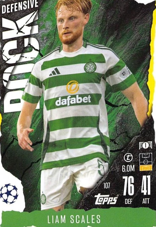 Liam Scales 2024 Topps Match Attax UEFA Club Competitions Extra