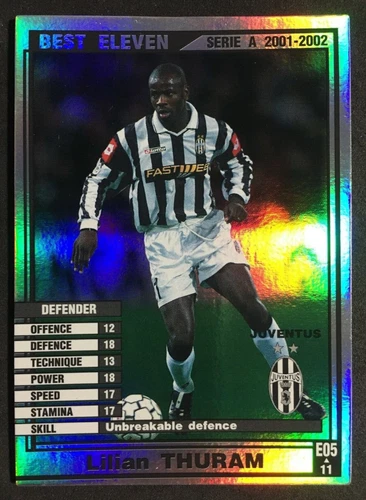 Lilian Thuram 2001 Panini WCCF Best Eleven Refractor