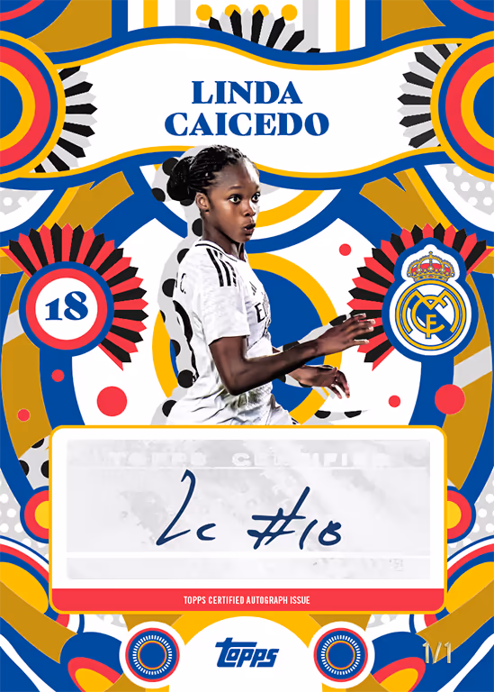 Linda Caicedo 2024 Topps Inception UEFA Club Competitions