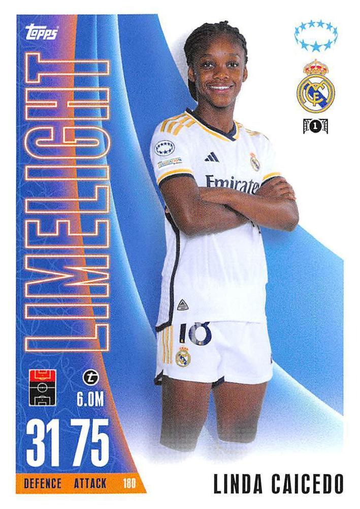 Linda Caicedo 2023 Topps Match Attax UEFA Club Competitions Extra