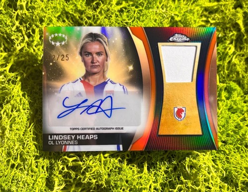 Lindsey Heaps 2024 Topps UEFA Women's Chrome Orange Refractor /25