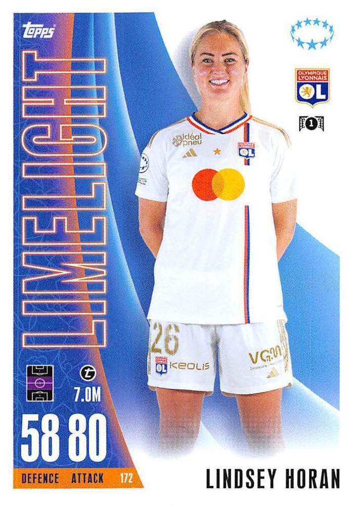 Lindsey Horan 2023 Topps Match Attax UEFA Club Competitions Extra