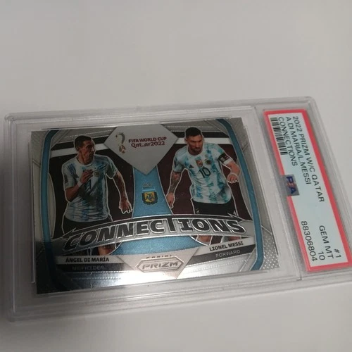Lionel Messi, Angel Di Maria 2022 Panini Prizm World Cup #1