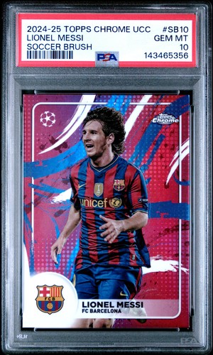 Lionel Messi 2024 Topps Chrome Brush