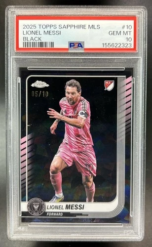 Lionel Messi 2025 Topps Chrome Sapphire /10