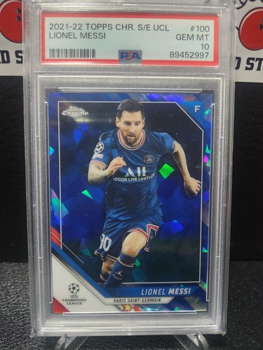 Lionel Messi 2021 Topps Chrome Sapphire