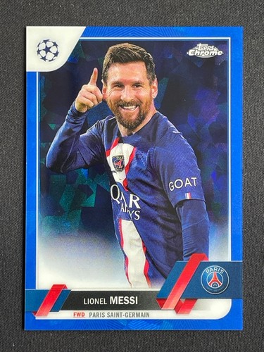 Lionel Messi 2022 Topps Chrome Sapphire