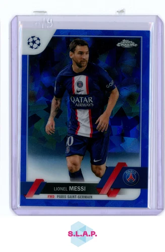 Lionel Messi 2023 Topps Chrome Sapphire Blue