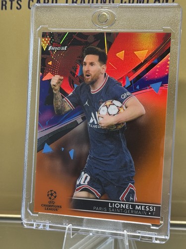 Lionel Messi 2021 Topps Finest Orange Refractor /25