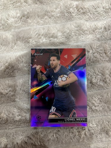 Lionel Messi 2021 Topps Finest Purple/Pink Vapor Wave Refractor /125