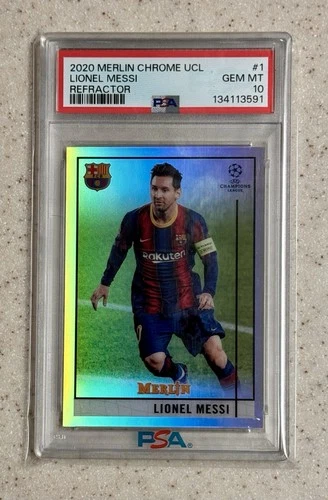 Lionel Messi 2020 Topps Merlin Chrome Refractor