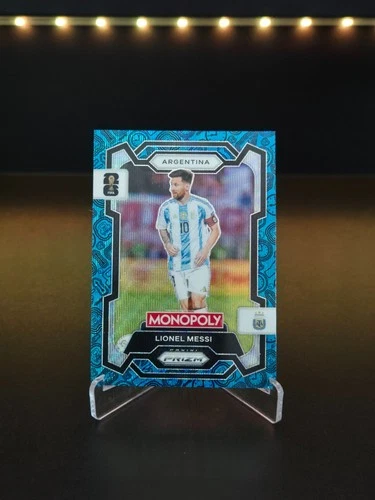 Lionel Messi 2026 Panini Monopoly Prizm FIFA World Cup Soccer Blue Wave