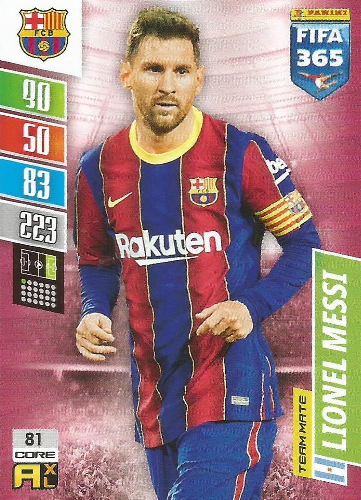 Lionel Messi 2022 Panini Adrenalyn XL FIFA 365