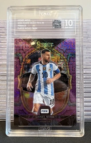 Lionel Messi 2022 Panini Select Mojo Purple Prizm