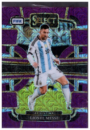 Lionel Messi 2023 Panini Select Purple Mojo