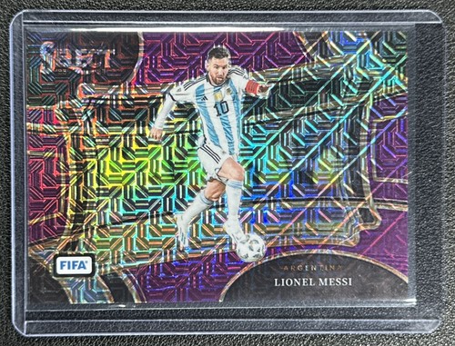 Lionel Messi 2023 Panini Select Purple Mojo Prizm