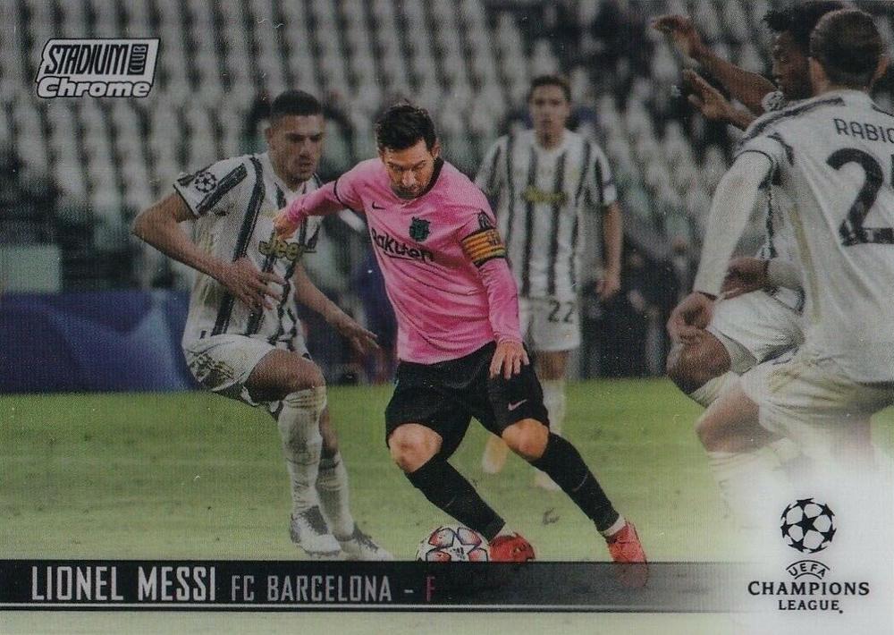 Lionel Messi 2020 Topps Stadium Club Chrome UEFA 1
