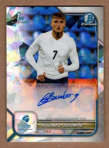 Lorenzo Colombo 2022 Panini Bowman Chrome Atomic /125