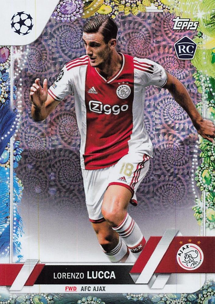 Lorenzo Lucca 2022 Topps UEFA Club Competitions Carnaval Edition
