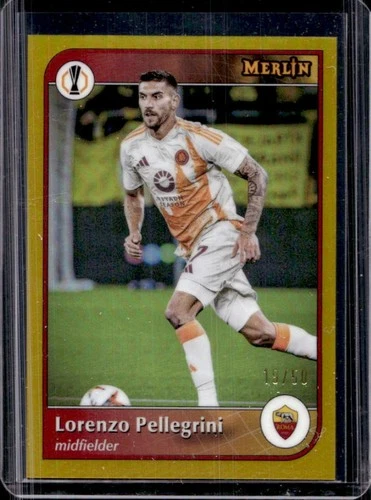 Lorenzo Pellegrini 2024 Topps Merlin Chrome Gold Refractor /50