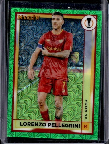 Lorenzo Pellegrini 2022 Topps Merlin Chrome Green Refractor /99