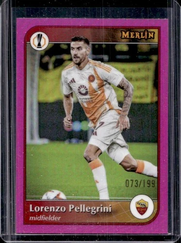 Lorenzo Pellegrini 2024 Topps Merlin Chrome Pink Refractor /199