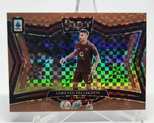 Lorenzo Pellegrini 2024 Panini Select Bronze Checker Prizm /45