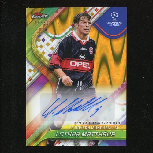 Lothar Matthaus 2025 Topps Finest Gold Lava /50