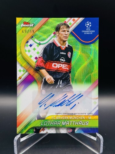 Lothar Matthäus 2024 Topps Finest Green Wave /99