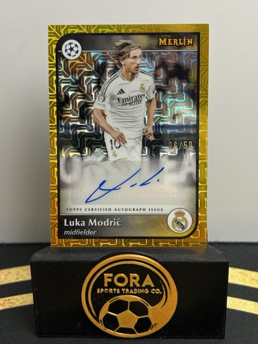 Luca Modric 2025 Topps Merlin Chrome Gold /50