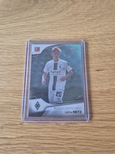 Luca Netz 2023 Topps Chrome Bundesliga Aqua Bubble /275