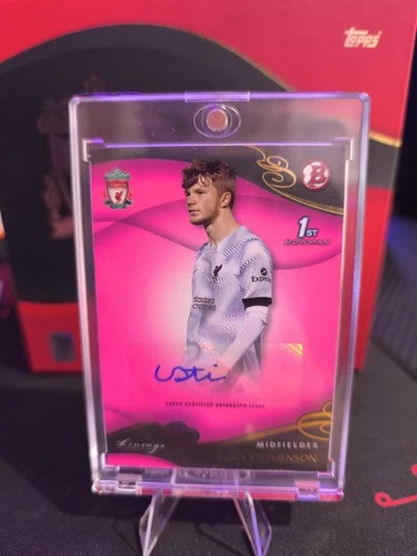 Luca Stephenson 2022 Topps Liverpool FC Lineage Pink /80