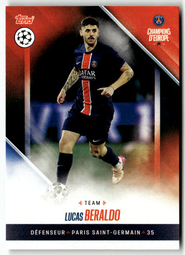 Lucas Beraldo 2025 Topps Champions D'Europe