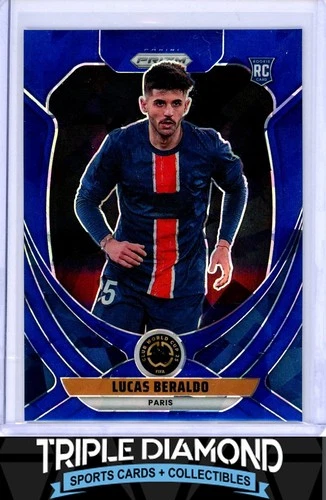 Lucas Beraldo 2025 Panini Prizm Club World Cup Blue Ice Prizm /175