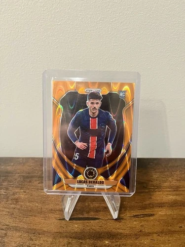 Lucas Beraldo 2025 Panini Prizm Club World Cup Orange Seismic Prizm /199