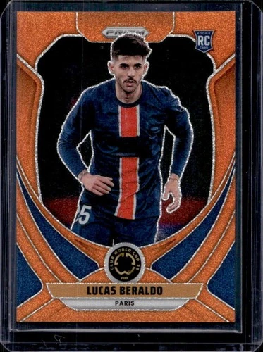 Lucas Beraldo 2025 Panini Prizm FIFA Club World Cup Orange Glitter /99