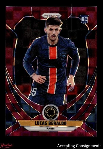 Lucas Beraldo 2025 Panini Prizm FIFA World Cup Purple Pandora 44/49