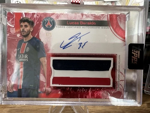Lucas Beraldo 2024 Topps PSG Exhibition /5
