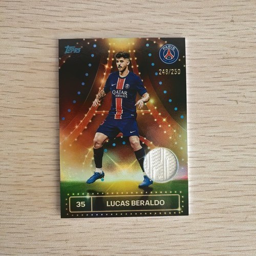 Lucas Beraldo 2024 Topps PSG Team Set Blue /250