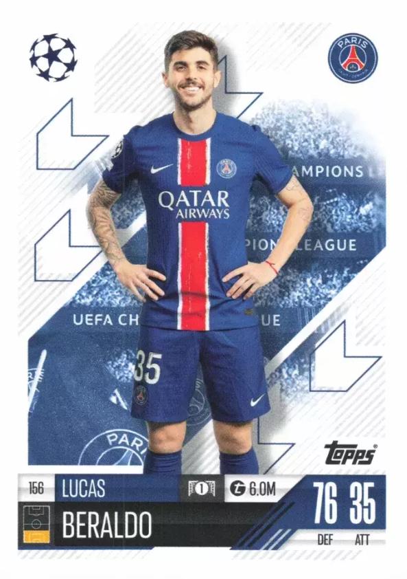 Lucas Beraldo 2024 Topps Match Attax UEFA Club Competitions