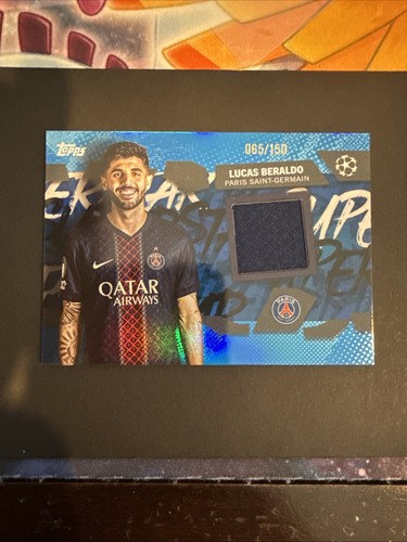 Lucas Beraldo 2025 Topps UEFA Club Competitions Blue /150