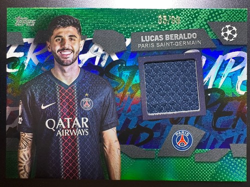 Lucas Beraldo 2025 Topps UEFA Club Competitions Green /99