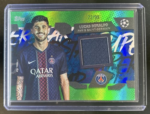 Lucas Beraldo 2025 Topps UEFA Green Foil /99