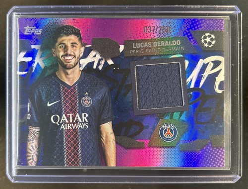 Lucas Beraldo 2025 Topps UEFA Purple Foil /250
