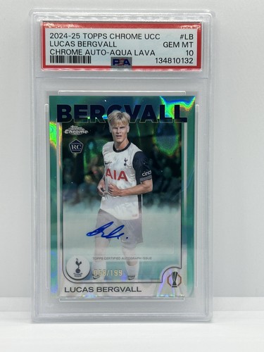 Lucas Bergvall 2024 Topps Chrome Aqua Lava /199