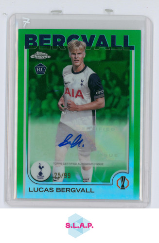 Lucas Bergvall 2024 Topps Chrome Green Refractor /99