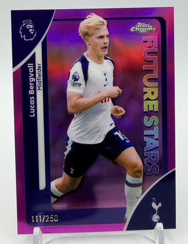 Lucas Bergvall 2025 Topps Chrome Premier League Pink /250