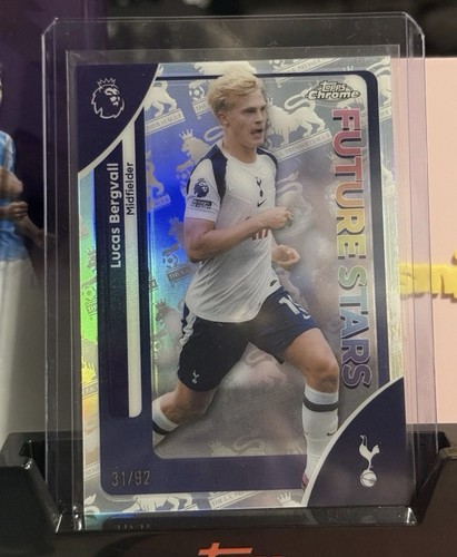 Lucas Bergvall 2026 Topps Chrome Premier League Refractor /92