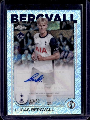 Lucas Bergvall 2024 Topps Cromo UEFA Toppsfractor /52