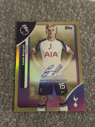 Lucas Bergvall 2025 Topps Premier League /50